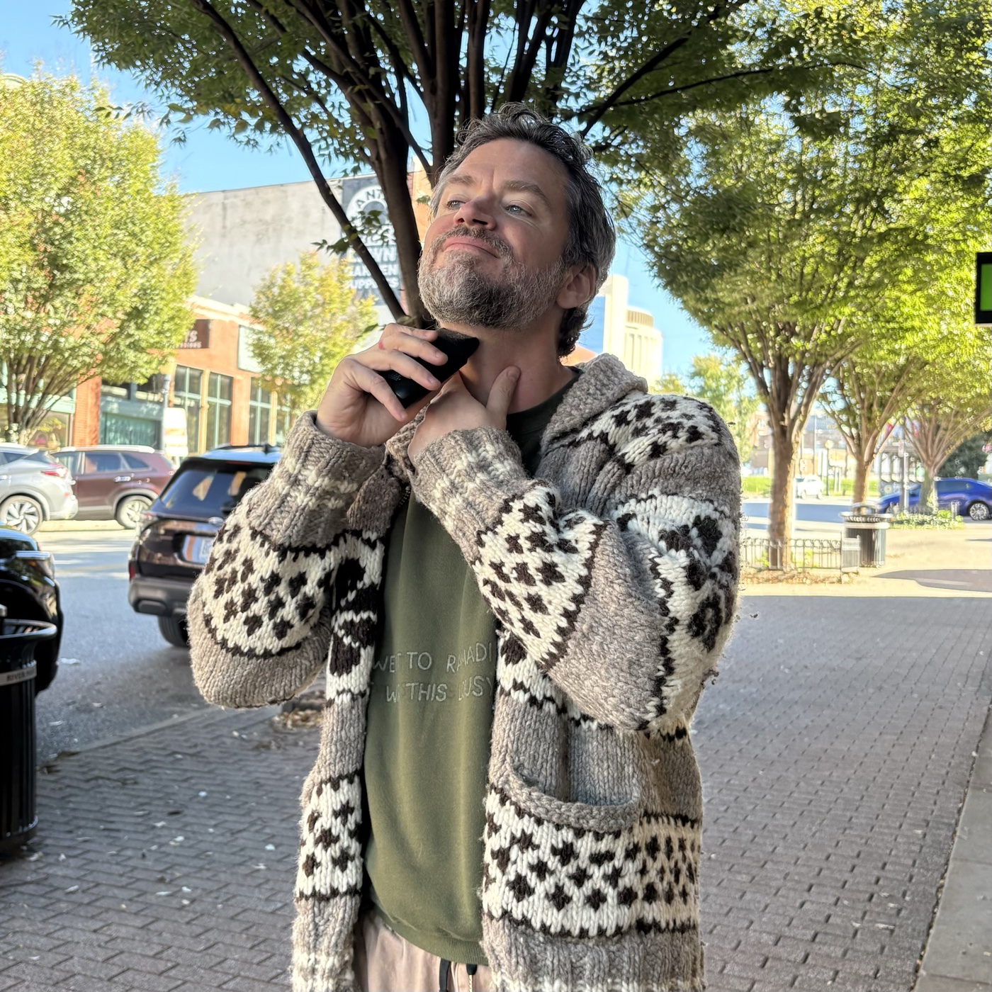Mike Vanasse outside in the River Market